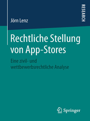 cover image of Rechtliche Stellung von App-Stores